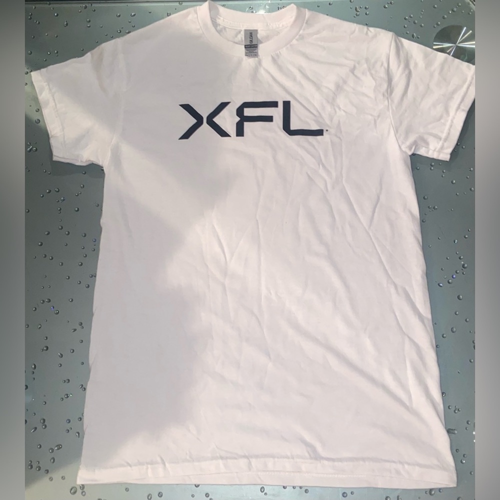 XFL Gildan White Men's Short Sleeved T Shirt Size Small New without Tags